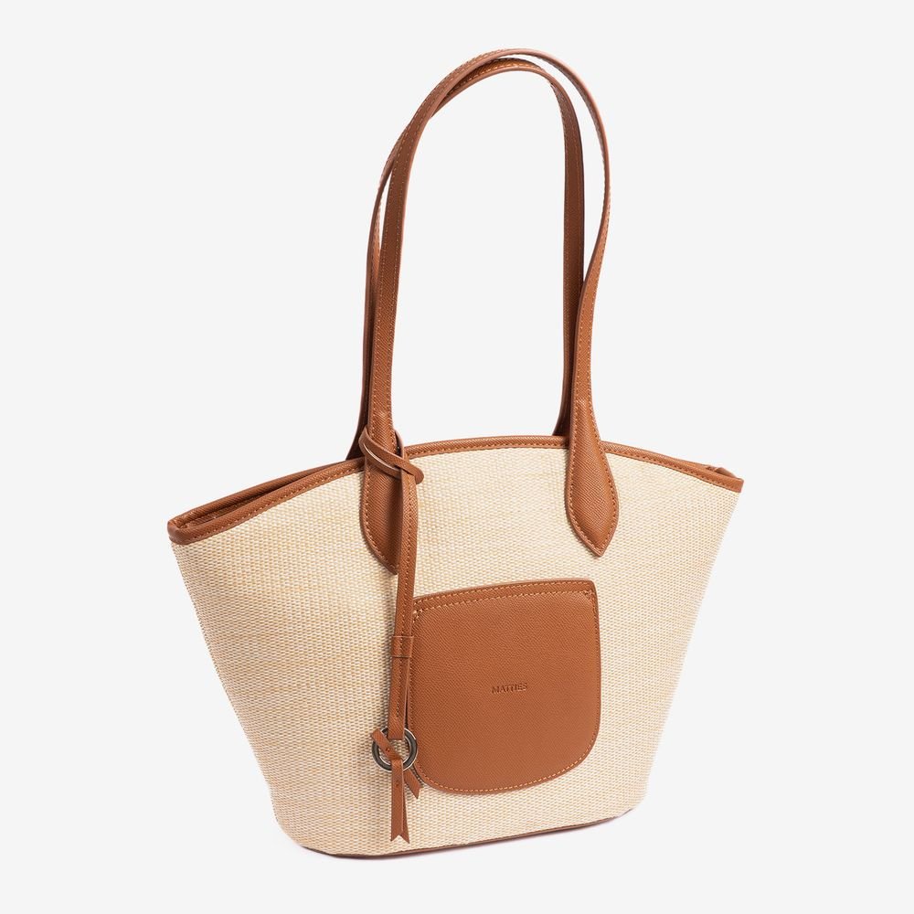 Bolso de Hombro Shopper Pequeño Mujer Camel Suny MATTIES Imagen principal del producto