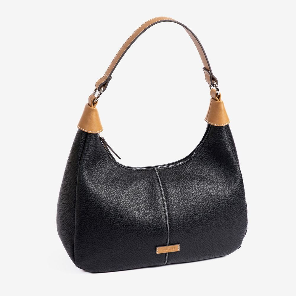 Bolso de Hombro Forma Luna Mujer Negro MATTIES