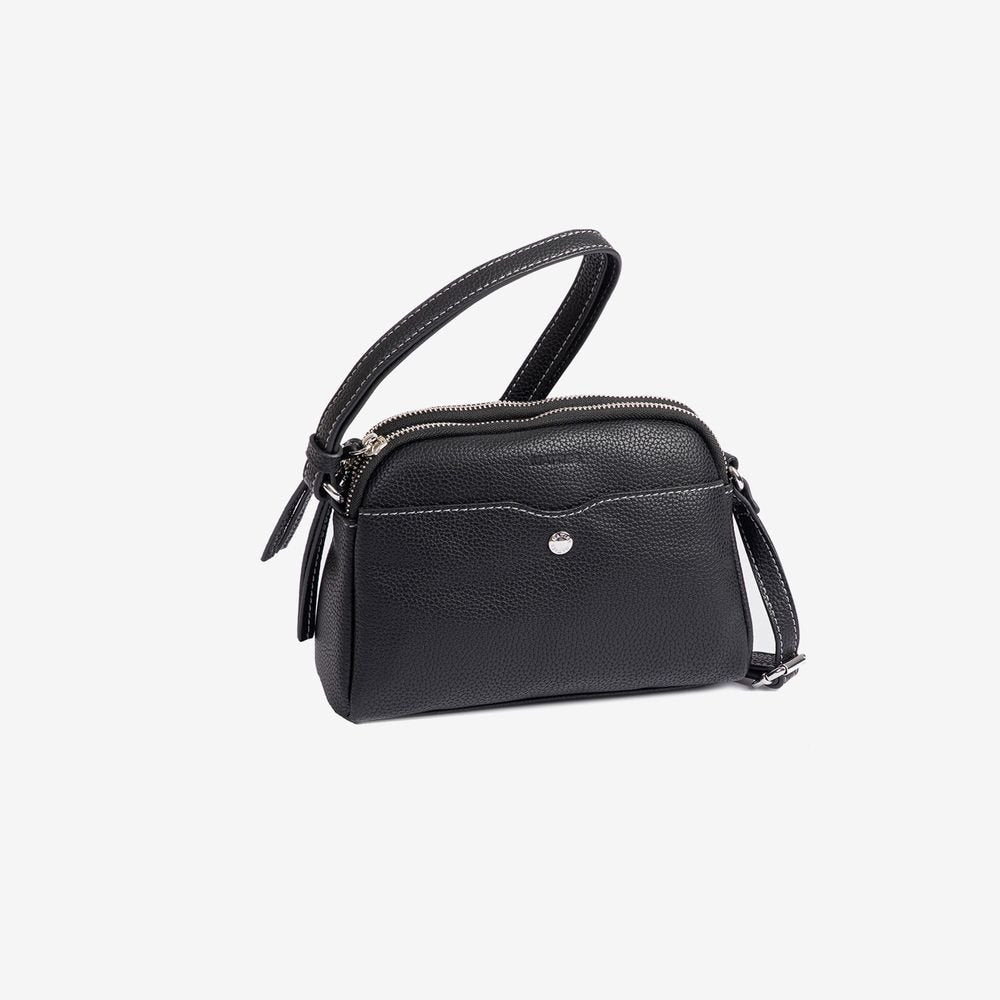 Bolso bandolera doble estrecho mujer negro New Minibags MATTIES