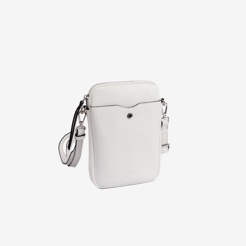Bolsito bandolera portamóvil mujer blanco New Minibags MATTIES Imagen principal del producto
