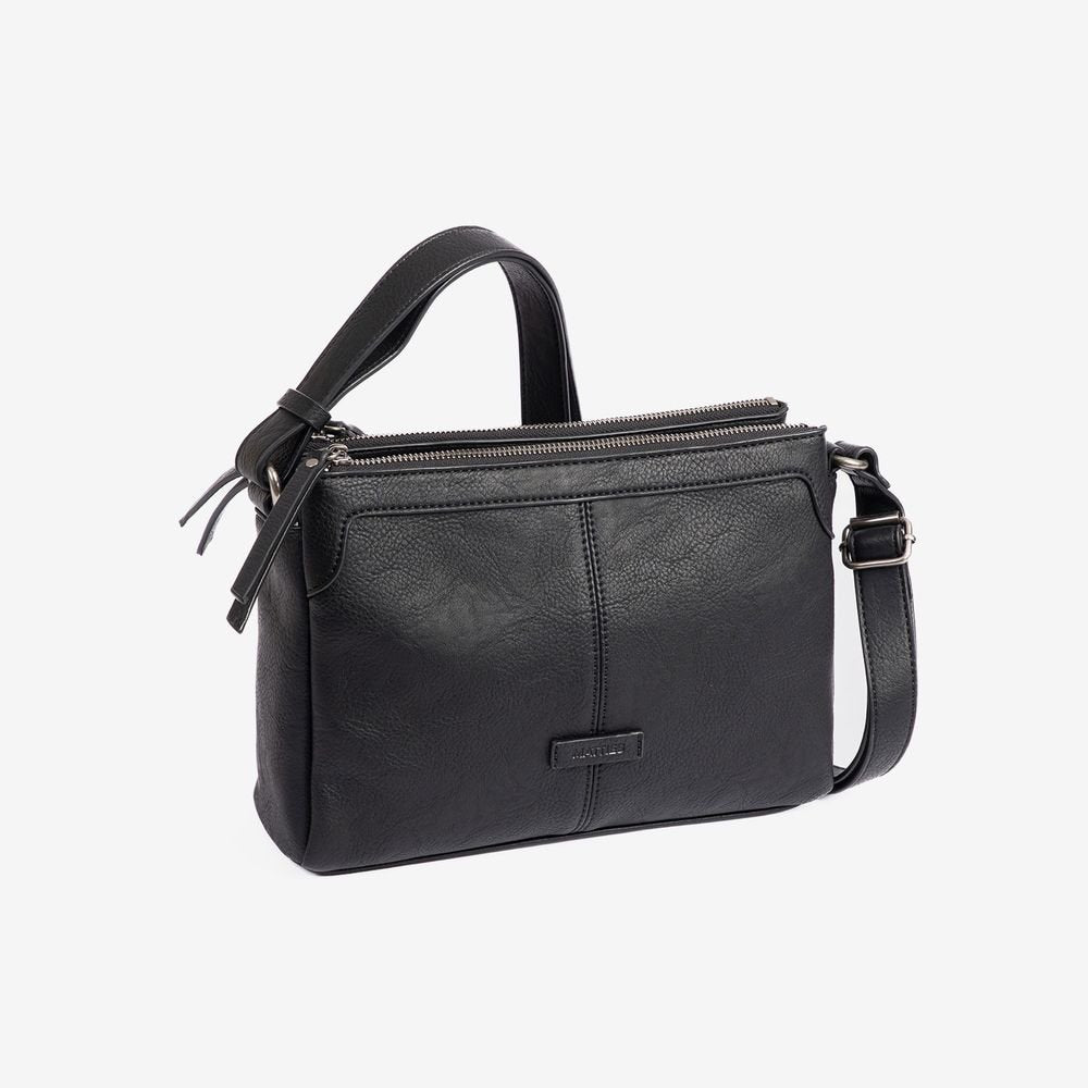 Bolso bandolera doble mujer negro New Classic 27x18.5x9 cm Imagen principal del producto