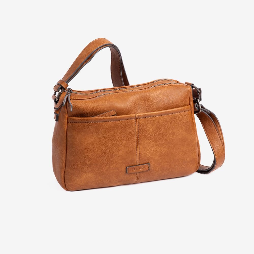 Bolso bandolera mujer camel New Classic MATTIES Imagen principal del producto