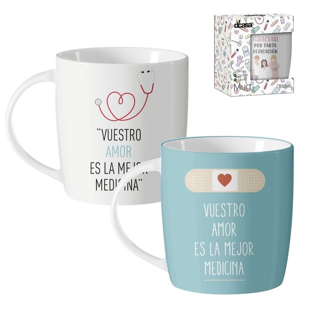 TAZA 350ML MEDICOS SANITARIOS | DCASA | 1 UNIDAD | 8435551167711 Imagen principal del producto