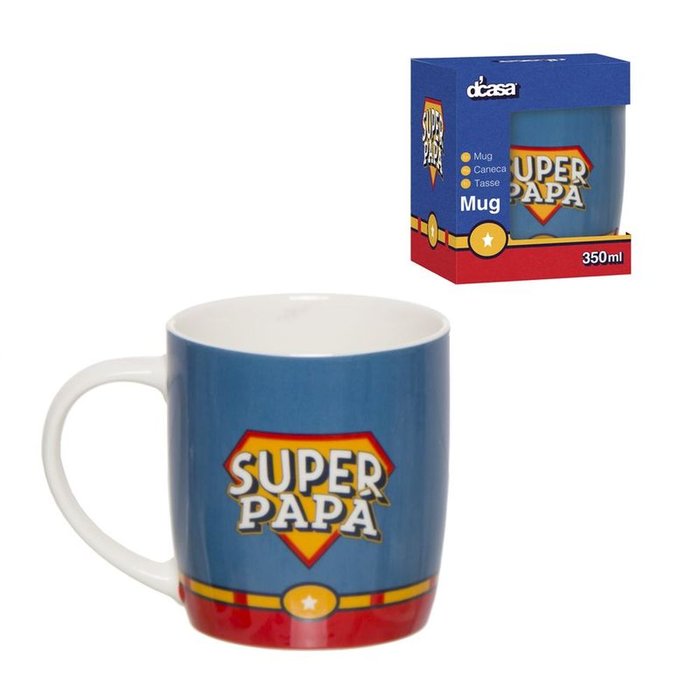 TAZA 350ML SUPER PAPA | DCASA | 1 UNIDAD | 8435551171466 Imagen principal del producto