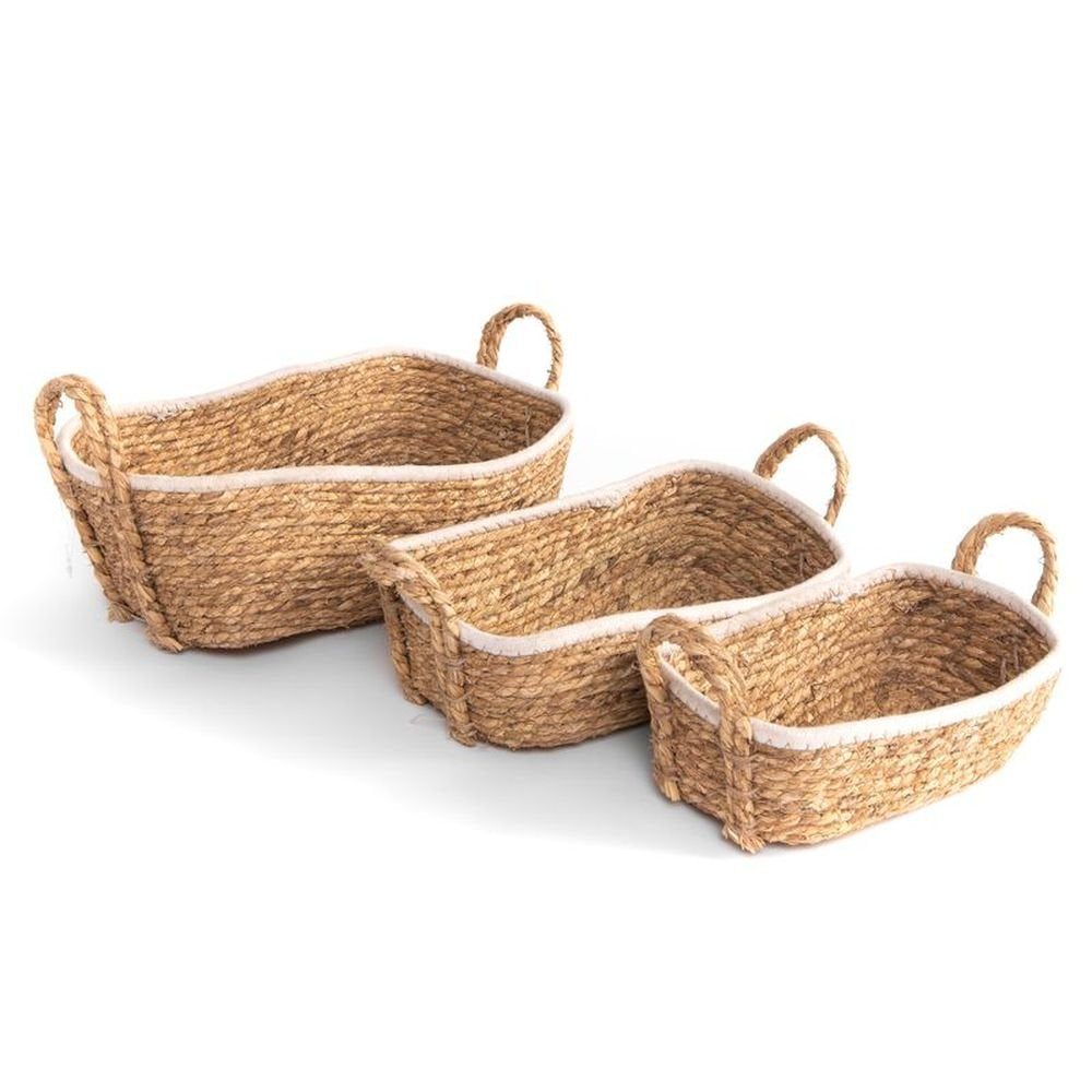 Juego de 3 cestas Filo Blanco DCASA Imagen principal del producto