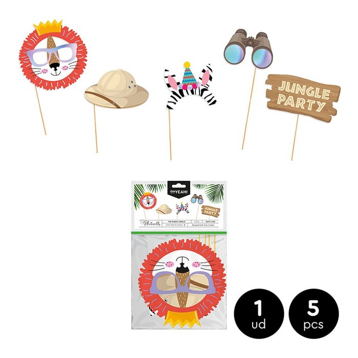 SET 5 ACCESORIOS PHOTOCALL THE MAGIC JUNGLE CARTON | AMBER MOOD OH YEAH | 1 UNIDAD | 8435557711826 Imagen principal del producto