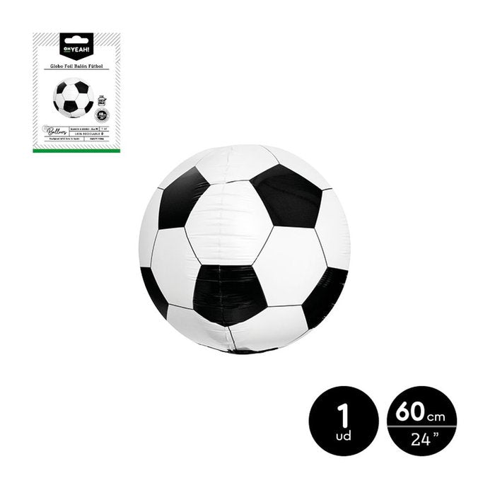 GLOBO FOIL BALON FUTBOL 60 CM 24 APTO HELIO | AMBER MOOD OH YEAH | 1 UNIDAD | 28435557712018