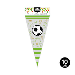 SET 10 BOLSAS CHUCHES FUTBOL 18X37CM PP | AMBER MOOD OH YEAH | 1 UNIDAD | 28435557712865