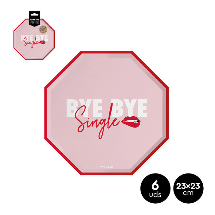 PLATO LLANO BYE SINGLE 23X23CM CARTON 6UDS | AMBER MOOD OH YEAH | 1 UNIDAD | 8435557713820