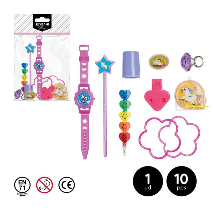 PACK REGALO JUGUETES SURTIDOS UNICORNIO 10 UDS | AMBER MOOD OH YEAH | 1 UNIDAD | 28435557714654
