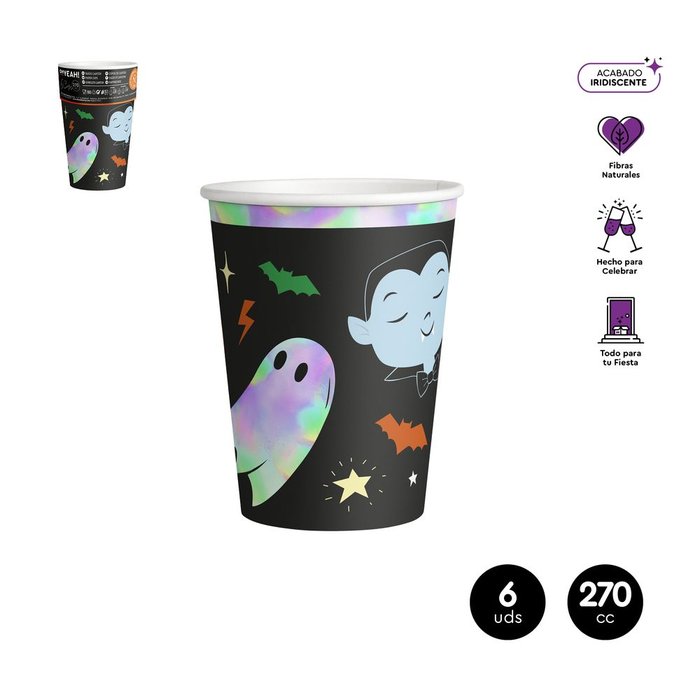 SET 6UD VASO CARTON TRUCO TRATO 270CC(9OZ) | AMBER MOOD OH YEAH | 1 UNIDAD | 8435557718290