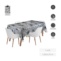 MANTEL TEXTIL NEGRO TELARAÑAS 1,37X1,83 M | AMBER MOOD OH YEAH | 1 UNIDAD | 8435557733651