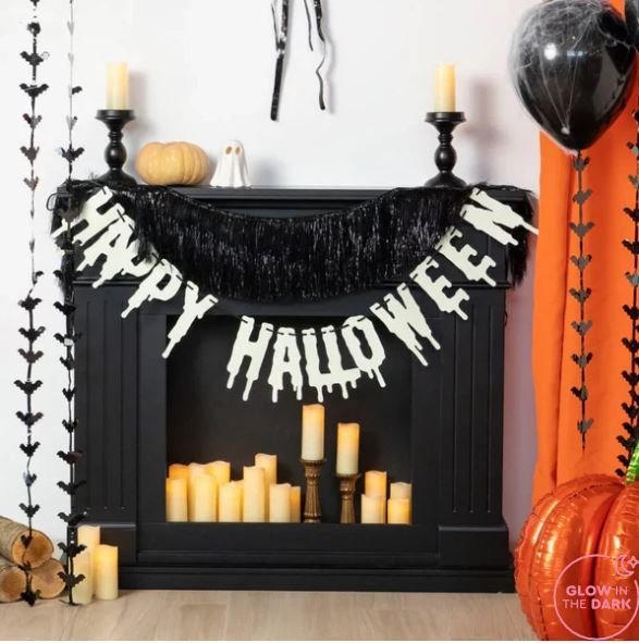 GUIRNALDA HAPPY HALLOWEEN FLECOS GLOW IN THE DARK | AMBER MOOD OH YEAH | 1 UNIDAD | 8435557733668