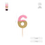 Vela Nº6 Bicolor Rosa Oro 7 cm Amber Mood Oh Yeah