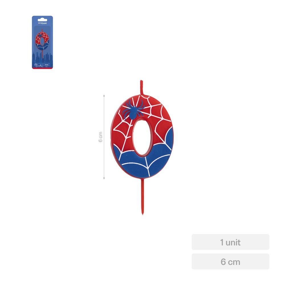 Vela Nº0 Spider 6 cm Amber Mood Oh Yeah