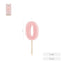 Vela Nº0 Borde Relieve Rosa 6 cm Amber Mood Oh Yeah