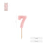 Vela Nº7 Borde Relieve Rosa 6 cm AMBER Mood OH Yeah