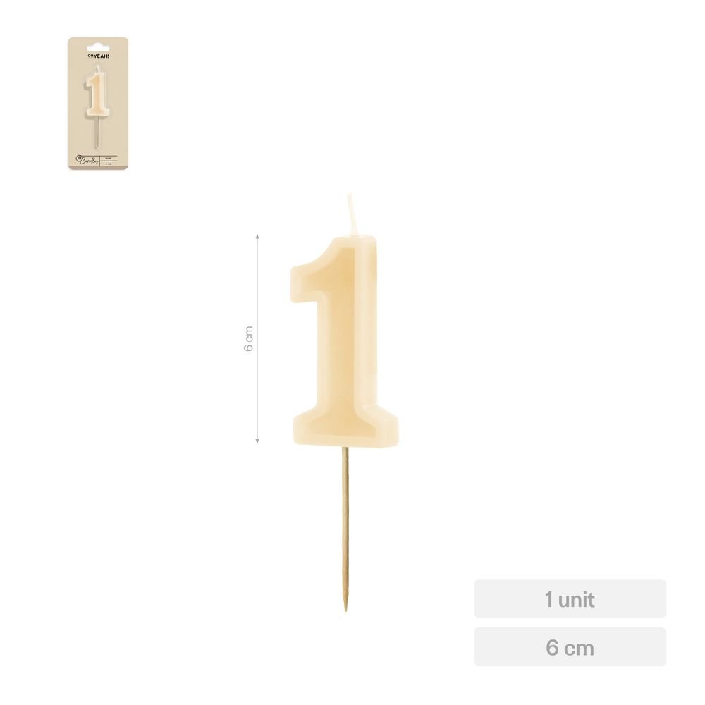 Vela Nº1 Borde Relieve Nude 6 cm Amber Mood Oh Yeah