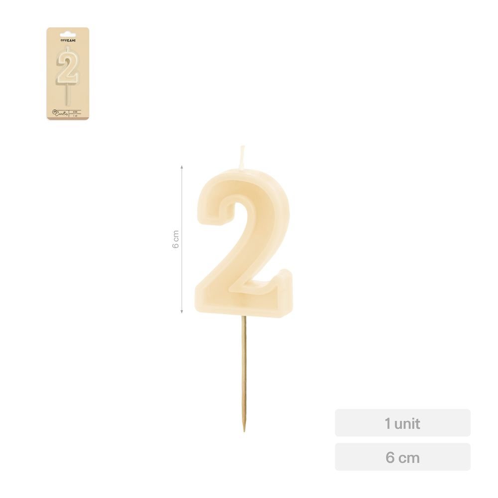 Vela Nº2 Borde Relieve Nude 6 cm Amber Mood Oh Yeah