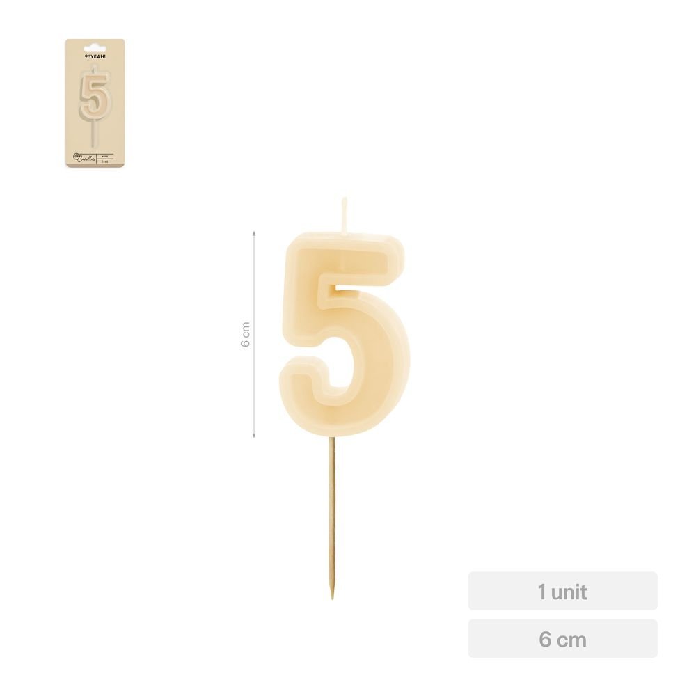 Vela Nº5 Borde Relieve Nude 6 cm Amber Mood Oh Yeah