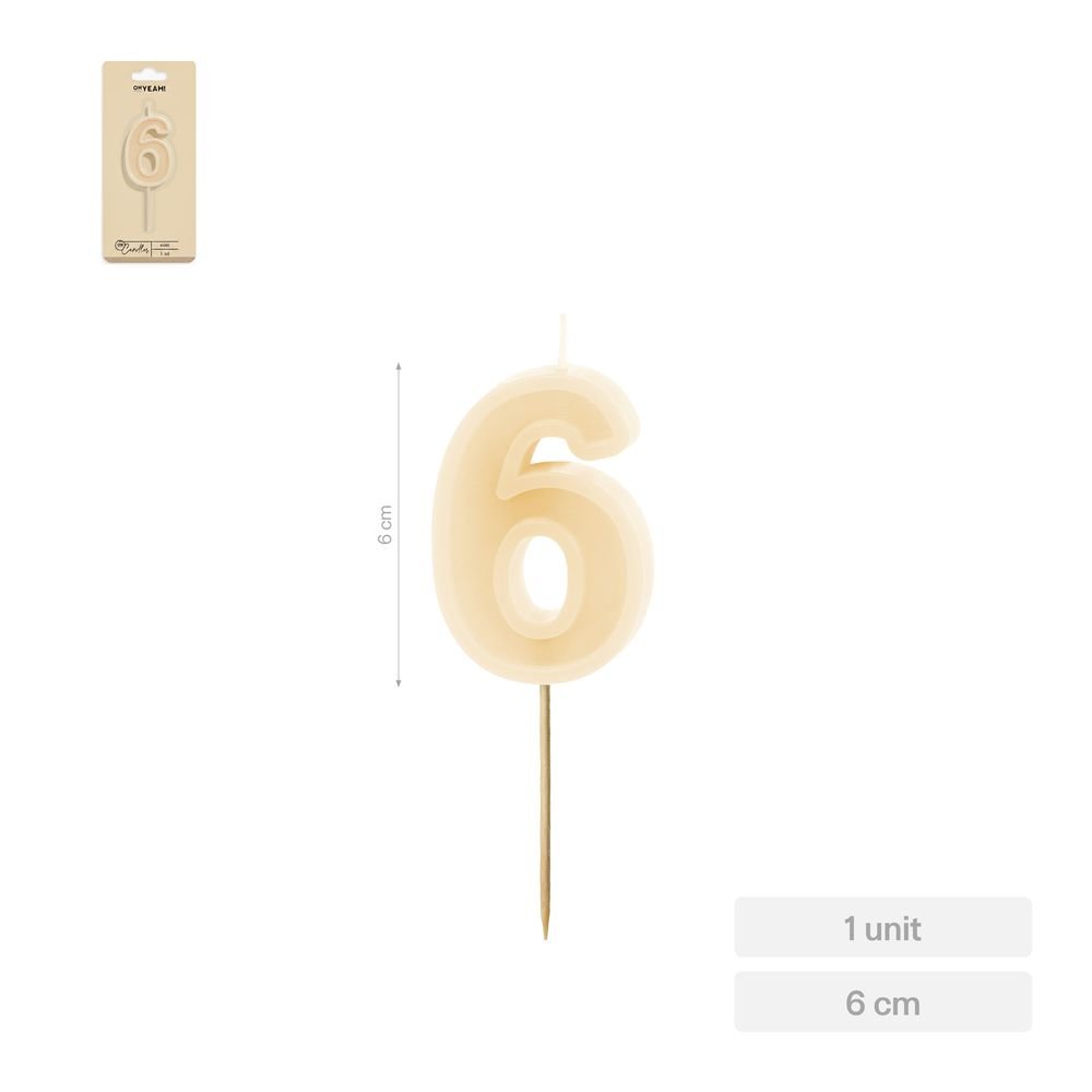 Vela Nº6 Borde Relieve Nude 6 cm Amber Mood Oh Yeah
