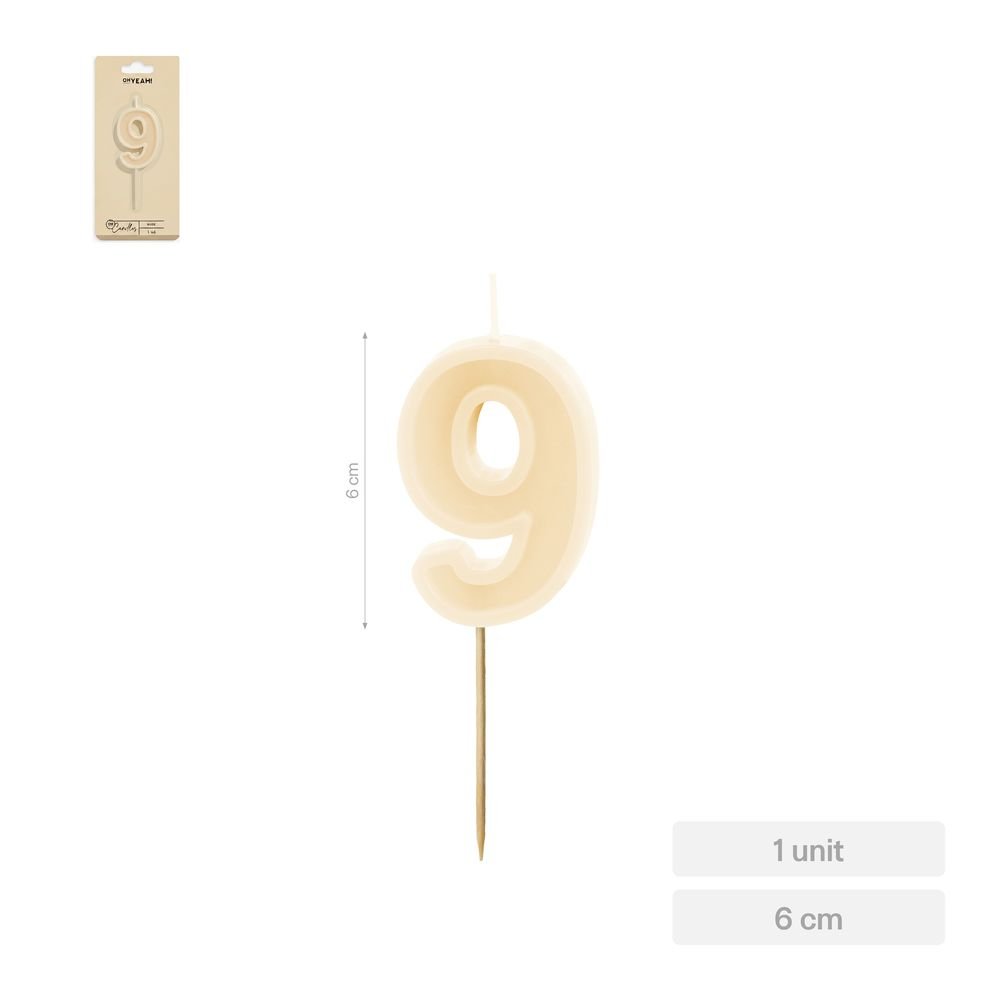 Vela Nº9 Nude 6 cm Amber Mood Oh Yeah