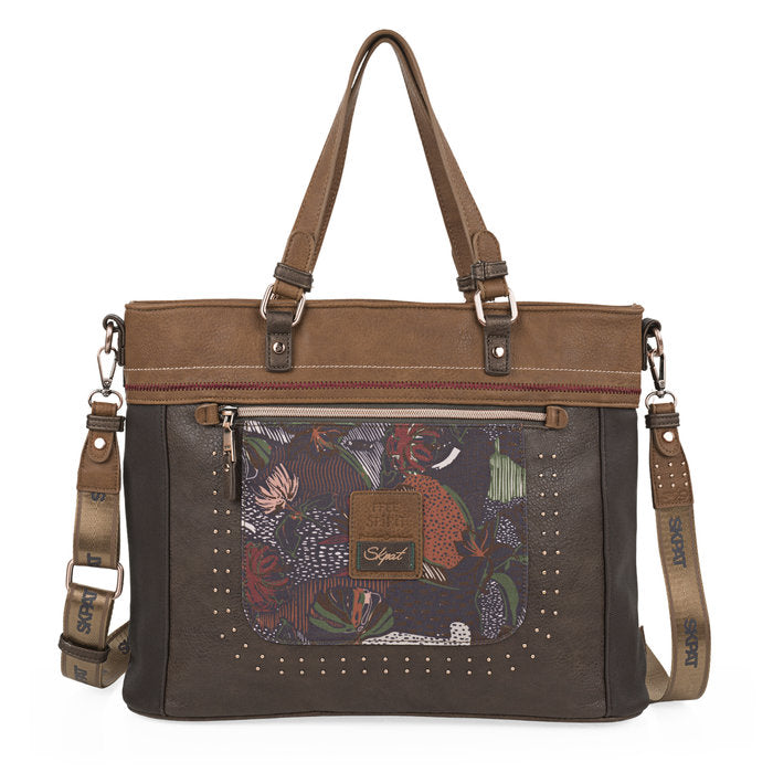 👜 BOLSO SHOPPER ORDENADOR 14'' ADAPTABLE A TROLLEY - SKPAT FIORELLA Imagen principal del producto