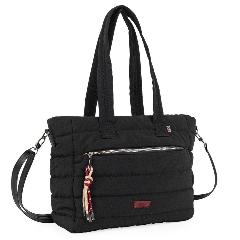 BOLSO SHOPPER CON BANDOLERA BRESCIA NEGRO | ARSAMAR ENTERPRISE | 1 UNIDAD | 8435583594950