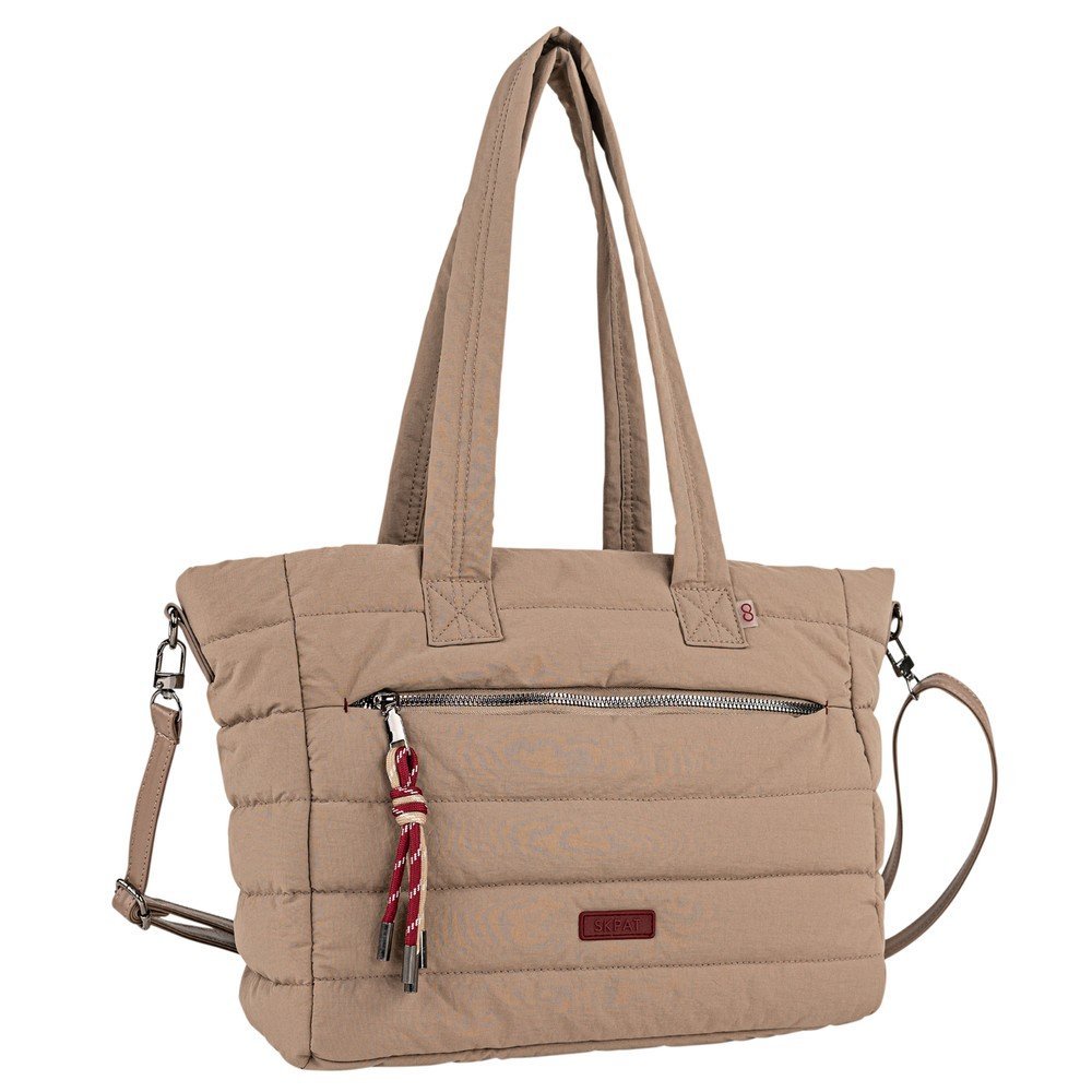 BOLSO SHOPPER CON BANDOLERA BRESCIA TAUPE | ARSAMAR ENTERPRISE | 1 UNIDAD | 8435583594967