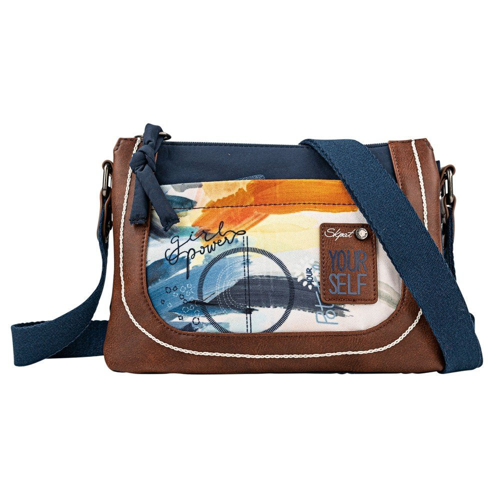 Bolso bandolera Sirmione azul 25 x 18 cm Marino Papelería del Paseo Imagen principal del producto