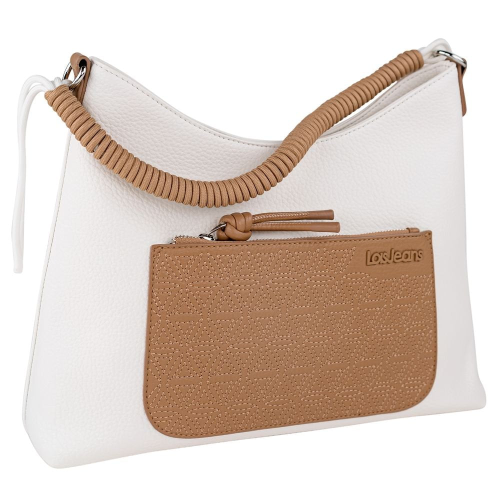 Bolso Hombro Bandolera Polipiel Shavanna Lois Marrón-Blanco Imagen principal del producto