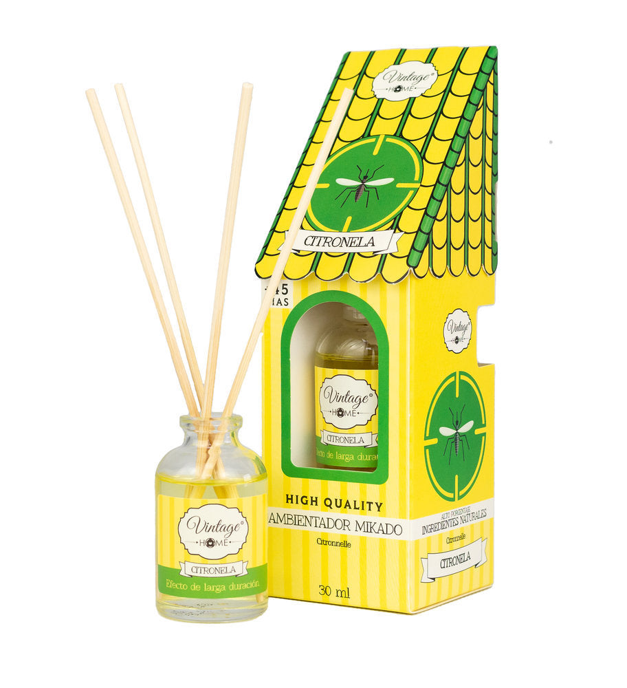 MIKADO VINTAGE HOME 30ML CITRONELA | NATUAROMATIC GEL | ENVASE 6 UDS. UNIDAD | 8435586106655