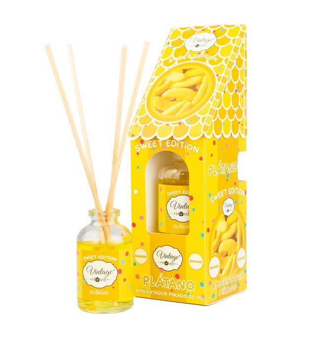 MIKADO VINTAGE HOME 30ML PLATANO SWEET | NATUAROMATIC GEL | ENVASE 6 UDS. UNIDAD | 8435586107133