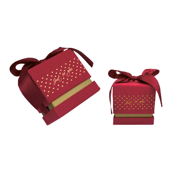 Caja Roja Cuadrada Just for You 10x10x10 marca Arguval