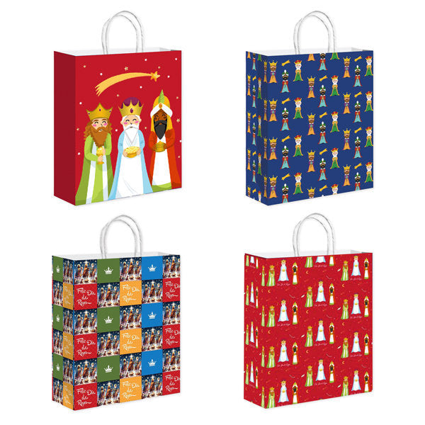 BOLSA GRANDE REYES MAGOS 12U 32X12X41 | ARGUVAL NAVIDAD | ENVASE 12 UDS. UNIDAD | 8435593456842 Imagen principal del producto