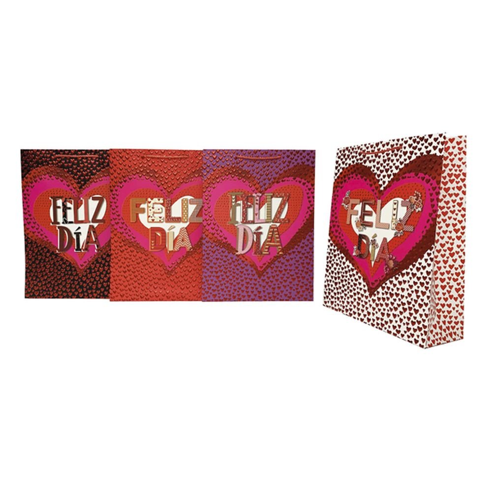Bolsa regalo pequeña Corazón Feliz Día ARGUVAL SAN VALENTIN