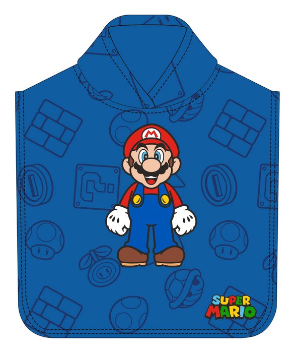 Poncho de Microfibra Super Mario SAFTA