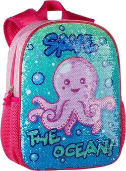 Mochila preescolar Pulpito Save The Ocean ToyBags Imagen principal del producto