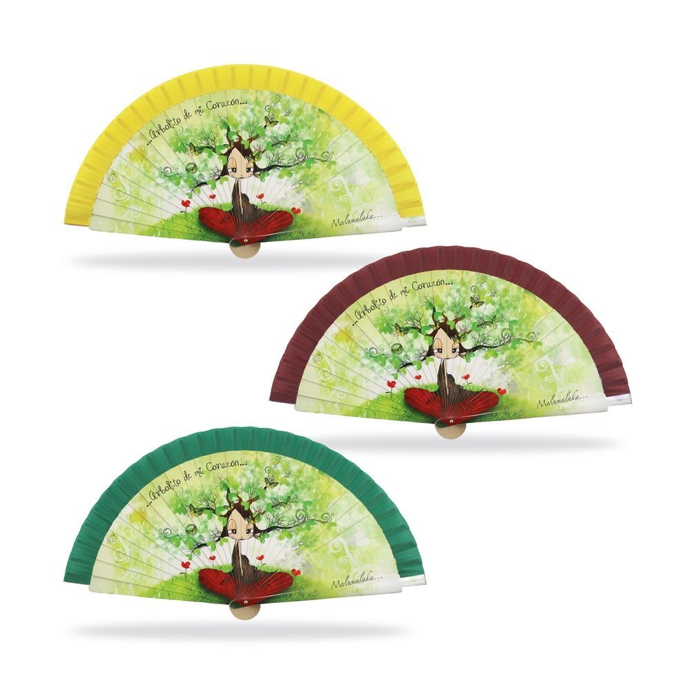 Abanico Malamalaka Madera Natural Arbol 23 cm Marca Abanicos Pararols Imagen principal del producto