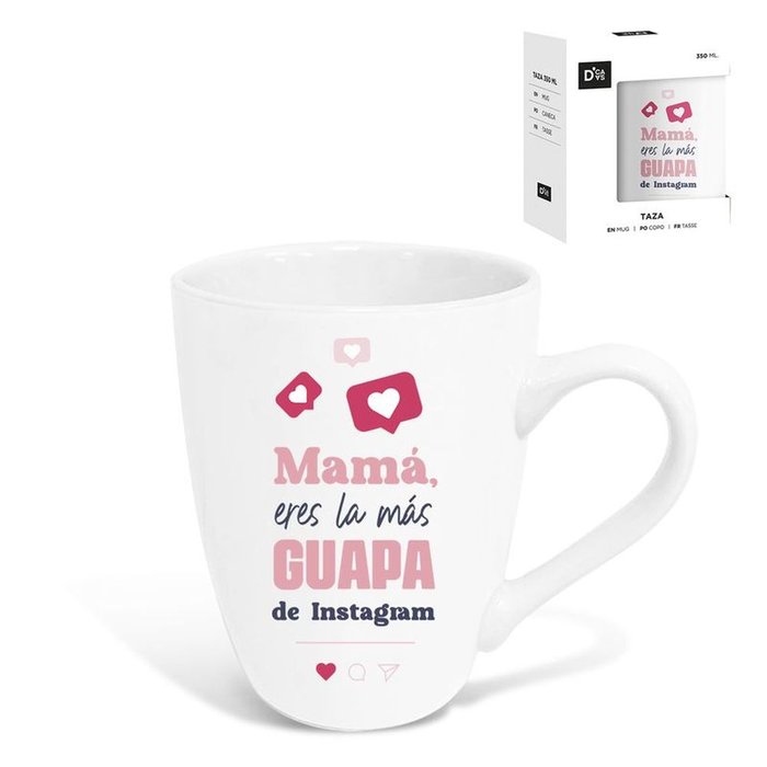 TAZA 344ML MAMA INSTAGRAM | DCASA | 1 UNIDAD | 8435683238648 Imagen principal del producto