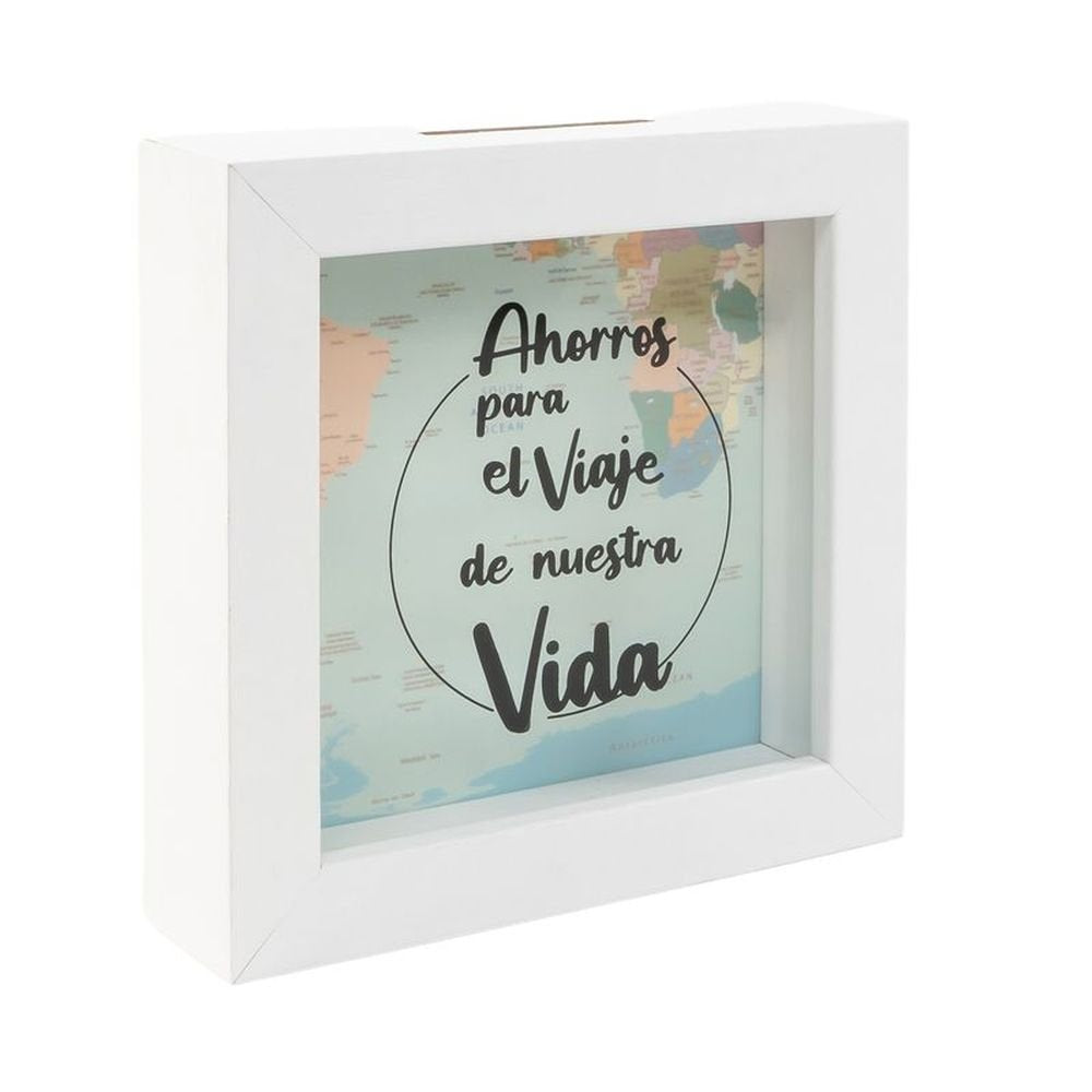 Hucha de Madera Viaje DCASA