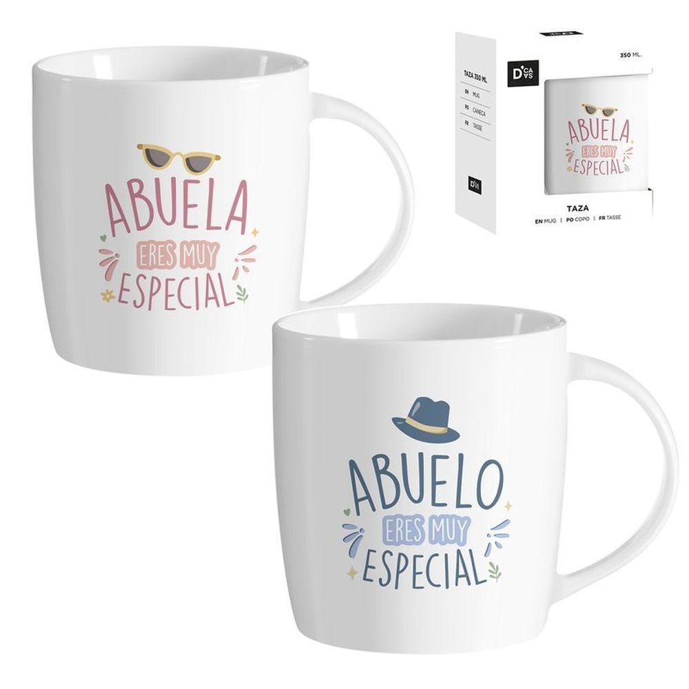 TAZA 350ML ABUELOS SURTIDAS | DCASA | 1 UNIDAD | 8435683251005 Imagen principal del producto