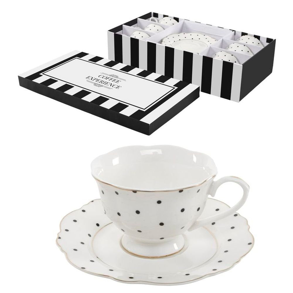 Juego Cafe 6x200 ml Excellence Topos Marca DCASA