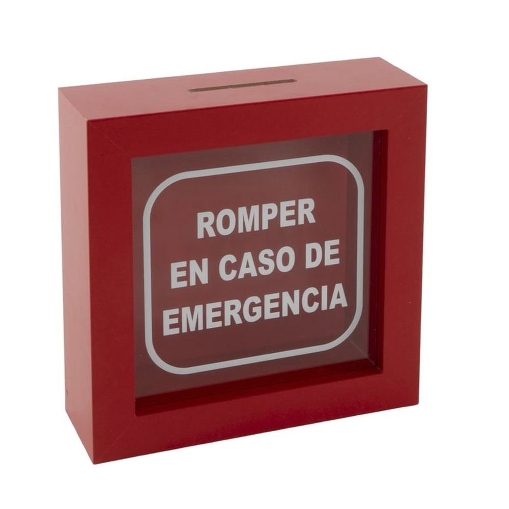 Hucha de Madera Romper en Caso de Emergencia DCASA Imagen principal del producto