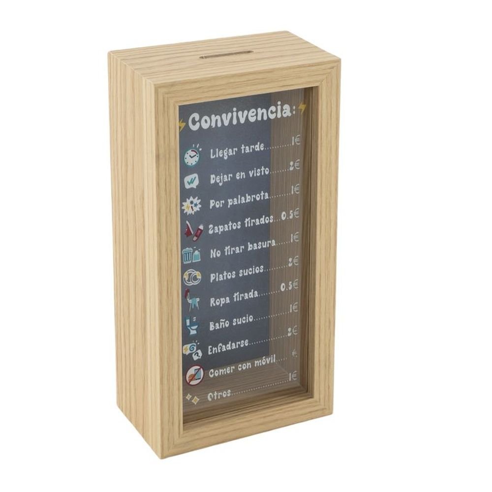 Hucha de Madera Normas Convivencia DCASA Imagen principal del producto