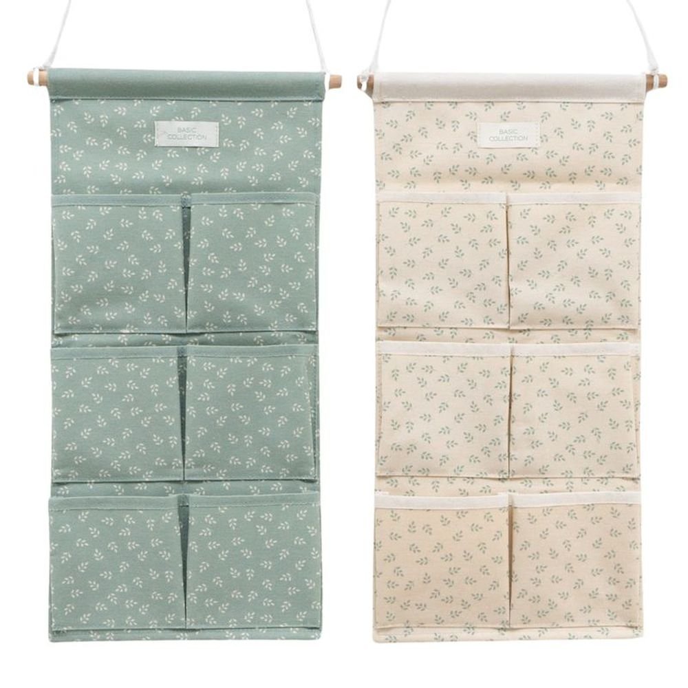 Organizador de Pared 6 Bolsillos Hojas Verde Surtidos DCASA Imagen principal del producto