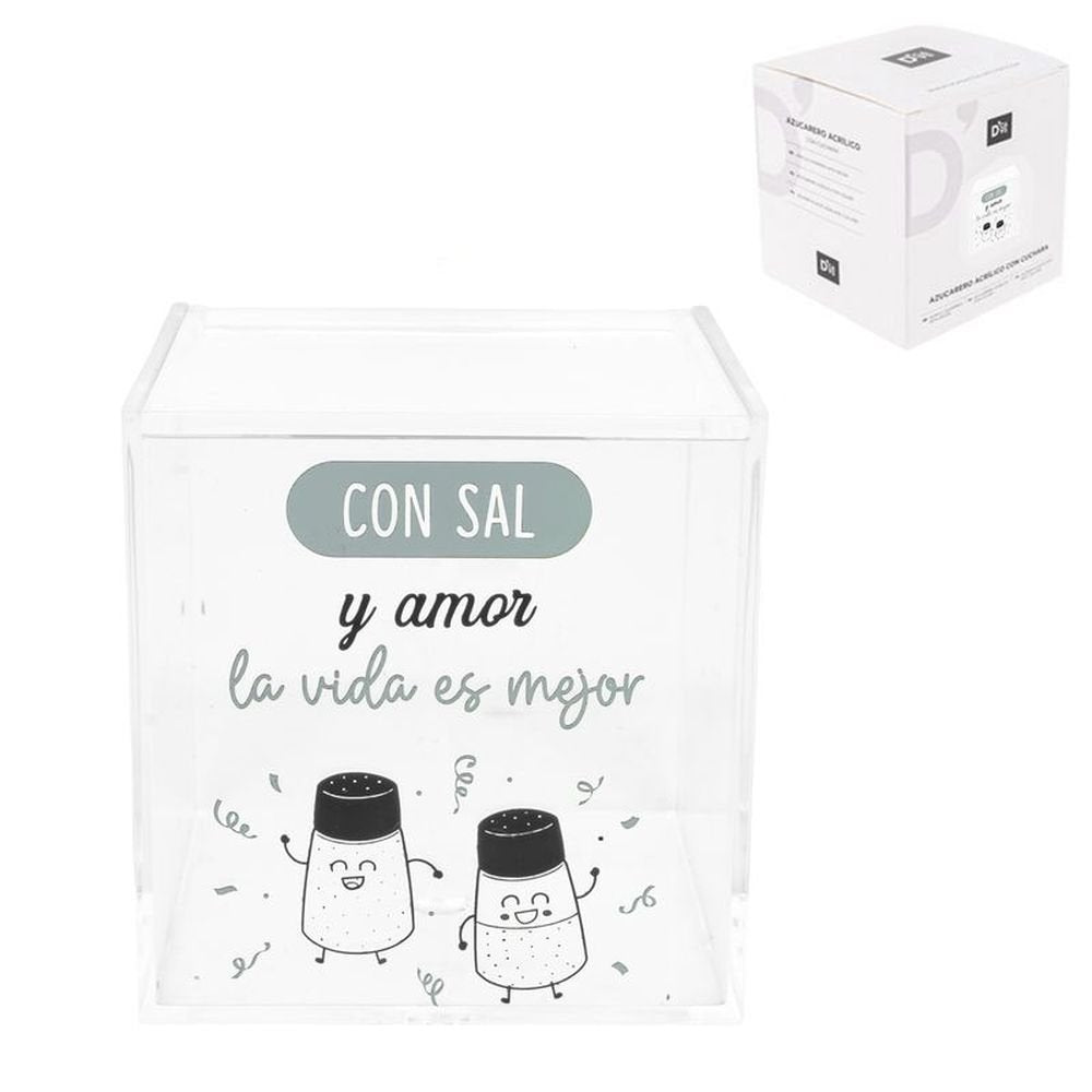 Salero Acrilico La Vida DCASA Pack 1 Imagen principal del producto
