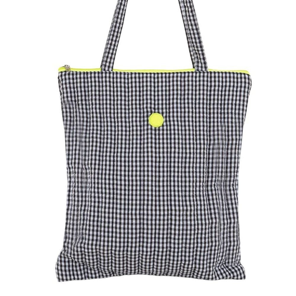 Bolsa Vichy con Cremallera Fluor Marca DCASA