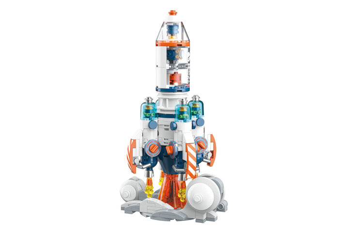 MAQUETA BLOQUES CONSTRUCCION SPACE EXPLORATION ROCKET | ROLIFE MADNESSTOYS MAQUETAS | 1 UNIDAD | 8435691400280