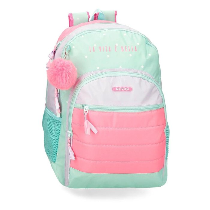 MOCHILA ESCOLAR DOBLE MOVOM LA VITA E BELLA 46 CM | JOUMMA BAGS